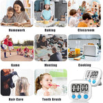 Minuteur de cuisine numérique, alarme électronique, dos magnétique avec écran LCD pour la cuisson, la pâtisserie, le sport, les jeux, le bureau, HX103-2, 118