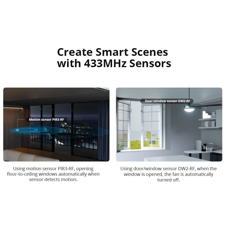 Passerelle Sonoff eWelink Wifi 5V USB pour contrôle à distance RF sans fil 433 MHz (blanc)
