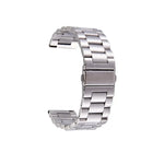 Bracelet en acier inoxydable à boucle papillon et 3 perles pour montre connectée Samsung Gear S3 Classic
