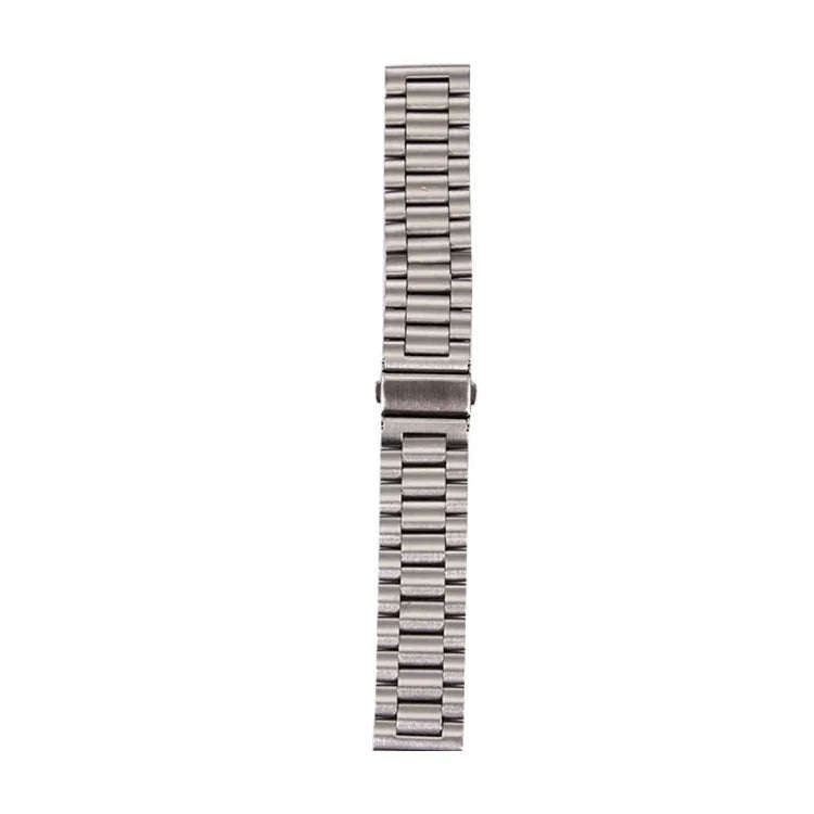 Bracelet en acier inoxydable à boucle papillon et 3 perles pour montre connectée Samsung Gear S3 Classic