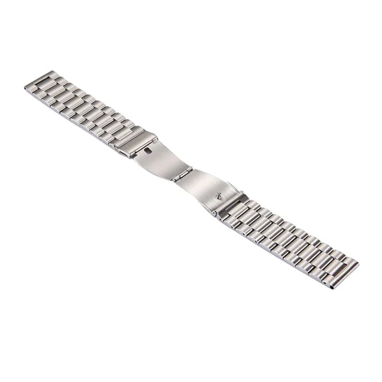 Bracelet en acier inoxydable à boucle papillon et 3 perles pour montre connectée Samsung Gear S3 Classic