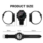 Montre connectée S3 avec écran OLED de 1,39 pouce, Bluetooth, étanche IP67, compatible avec boussole, moniteur de fréquence cardiaque, carte SIM et navigation GPS, compatible avec les téléphones Android et iOS.