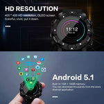 Montre connectée S3 avec écran OLED de 1,39 pouce, Bluetooth, étanche IP67, compatible avec boussole, moniteur de fréquence cardiaque, carte SIM et navigation GPS, compatible avec les téléphones Android et iOS.