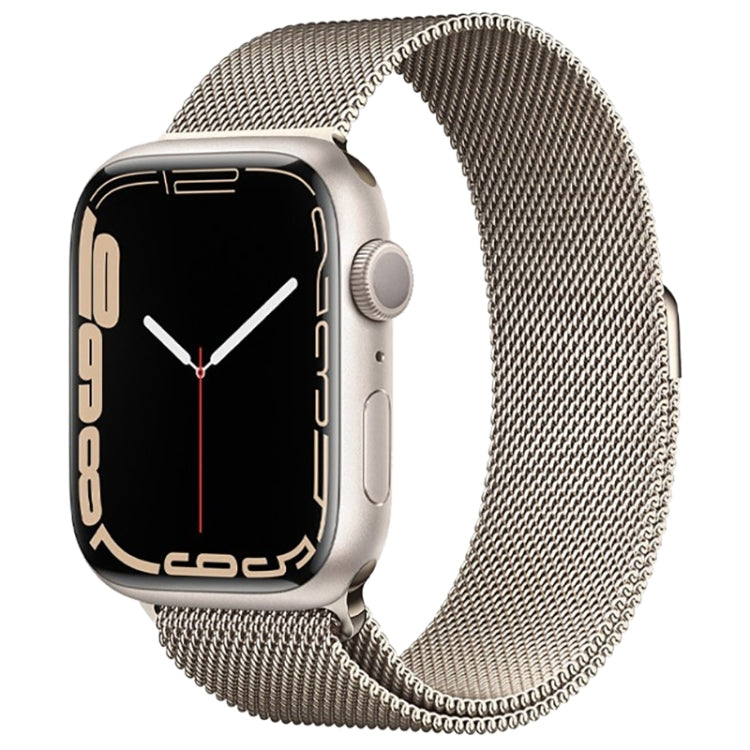 Bracelet de montre magnétique en acier inoxydable milanais pour Apple Watch Series 10 42 mm / 9&8&7 41 mm / SE 3&SE 2&6&SE&5&4 40 mm / 3&2&1 38 mm, pour Apple Watch Series 8&7 41 mm / SE 2&6&SE&5&4 40 mm / 3&2&1 38 mm