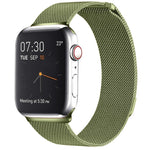 Bracelet de montre magnétique en acier inoxydable milanais pour Apple Watch Series 10 42 mm / 9&8&7 41 mm / SE 3&SE 2&6&SE&5&4 40 mm / 3&2&1 38 mm, pour Apple Watch Series 8&7 41 mm / SE 2&6&SE&5&4 40 mm / 3&2&1 38 mm