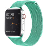 Bracelet de montre magnétique en acier inoxydable milanais pour Apple Watch Series 10 42 mm / 9&8&7 41 mm / SE 3&SE 2&6&SE&5&4 40 mm / 3&2&1 38 mm, pour Apple Watch Series 8&7 41 mm / SE 2&6&SE&5&4 40 mm / 3&2&1 38 mm