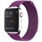 Bracelet de montre magnétique en acier inoxydable milanais pour Apple Watch Series 10 42 mm / 9&8&7 41 mm / SE 3&SE 2&6&SE&5&4 40 mm / 3&2&1 38 mm, pour Apple Watch Series 8&7 41 mm / SE 2&6&SE&5&4 40 mm / 3&2&1 38 mm
