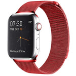 Bracelet de montre magnétique en acier inoxydable milanais pour Apple Watch Series 10 42 mm / 9&8&7 41 mm / SE 3&SE 2&6&SE&5&4 40 mm / 3&2&1 38 mm, pour Apple Watch Series 8&7 41 mm / SE 2&6&SE&5&4 40 mm / 3&2&1 38 mm