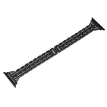 Bracelet montre en acier inoxydable diamanté coloré pour Apple Watch Series 7 41mm / 6 & SE & 5 & 4 40mm / 3 & 2 & 1 38mm