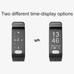 TLW T6 Bracelet connecté avec écran OLED de 0,96 pouce, prise en charge des modes sportifs / ECG / Moniteur de fréquence cardiaque / Tensiomètre / Moniteur de sommeil, T6 Noir, T6 Bleu, T6 Rouge