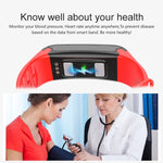 TLW T6 Bracelet connecté avec écran OLED de 0,96 pouce, prise en charge des modes sportifs / ECG / Moniteur de fréquence cardiaque / Tensiomètre / Moniteur de sommeil, T6 Noir, T6 Bleu, T6 Rouge