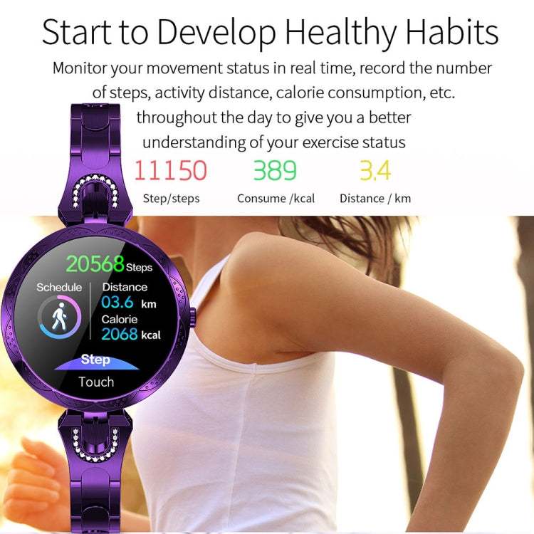 Bracelet connecté AK15 pour femme, écran LCD couleur 1,08 pouce, étanche IP67, compatible avec le suivi de la fréquence cardiaque, du sommeil et la prise de photos à distance.