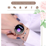 Bracelet connecté AK15 pour femme, écran LCD couleur 1,08 pouce, étanche IP67, compatible avec le suivi de la fréquence cardiaque, du sommeil et la prise de photos à distance.