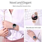 Bracelet connecté AK15 pour femme, écran LCD couleur 1,08 pouce, étanche IP67, compatible avec le suivi de la fréquence cardiaque, du sommeil et la prise de photos à distance.