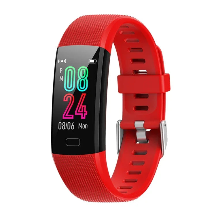 Bracelet connecté Y10 avec écran couleur TFT 0,96 pouce, compatible avec les notifications d'appels, le suivi de la fréquence cardiaque, de la pression artérielle, du sommeil et de la saturation en oxygène.