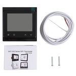 BHT-002GBLW Thermostat d'ambiance numérique LCD type chauffage électronique 16A avec capteur et affichage horaire, Contrôle WiFi, BHT-002GBLW 16A (Noir) type chauffage électronique, BHT-002GBLW 16A (Blanc) type chauffage électronique