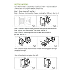 BHT-002GBLW Thermostat d'ambiance numérique LCD type chauffage électronique 16A avec capteur et affichage horaire, Contrôle WiFi, BHT-002GBLW 16A (Noir) type chauffage électronique, BHT-002GBLW 16A (Blanc) type chauffage électronique
