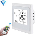BHT-002GBLW Thermostat d'ambiance numérique LCD type chauffage électronique 16A avec capteur et affichage horaire, Contrôle WiFi, BHT-002GBLW 16A (Noir) type chauffage électronique, BHT-002GBLW 16A (Blanc) type chauffage électronique