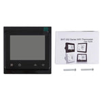 BHT-002GCLW Thermostat d'ambiance numérique LCD type chaudière eau/gaz 3A avec affichage horaire, Contrôle WiFi, BHT-002GBLW 3A (Noir) type chaudière gaz, BHT-002GBLW 3A (Blanc) type chaudière gaz