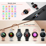 Montre connectée SMA-R2 avec écran IPS de 1,3 pouce, étanche IP65, prise en charge des notifications d'appels et de messages, Bluetooth double mode 3.0 + 4.0, suivi du sommeil et rappel d'activité.