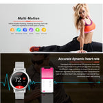 Montre connectée SMA-R2 avec écran IPS de 1,3 pouce, étanche IP65, prise en charge des notifications d'appels et de messages, Bluetooth double mode 3.0 + 4.0, suivi du sommeil et rappel d'activité.