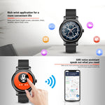 Montre connectée SMA-R2 avec écran IPS de 1,3 pouce, étanche IP65, prise en charge des notifications d'appels et de messages, Bluetooth double mode 3.0 + 4.0, suivi du sommeil et rappel d'activité.
