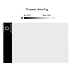 Tablette de traçage USB A5 en acrylique pour dessin et croquis d'anime, 2,2 W 5 V LED, trois niveaux de luminosité, intensité réglable