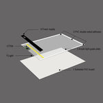 Tablette de traçage USB A5 en acrylique pour dessin et croquis d'anime, 2,2 W 5 V LED, trois niveaux de luminosité, intensité réglable