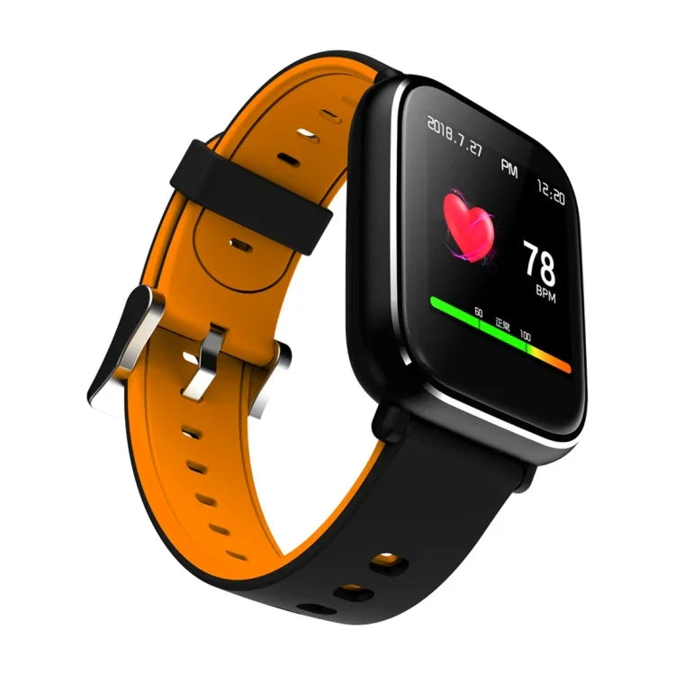 Montre connectée Q58S avec écran tactile TFT de 1,3 pouce, étanche IP67, avec rappel d'appel, surveillance de la fréquence cardiaque, de la pression artérielle et du sommeil.