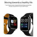 Montre connectée Q58S avec écran tactile TFT de 1,3 pouce, étanche IP67, avec rappel d'appel, surveillance de la fréquence cardiaque, de la pression artérielle et du sommeil.