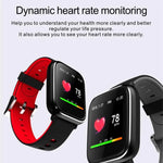 Montre connectée Q58S avec écran tactile TFT de 1,3 pouce, étanche IP67, avec rappel d'appel, surveillance de la fréquence cardiaque, de la pression artérielle et du sommeil.