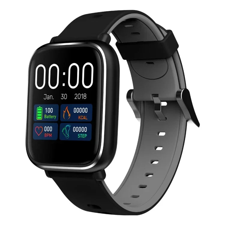 Montre connectée Q58S avec écran tactile TFT de 1,3 pouce, étanche IP67, avec rappel d'appel, surveillance de la fréquence cardiaque, de la pression artérielle et du sommeil.