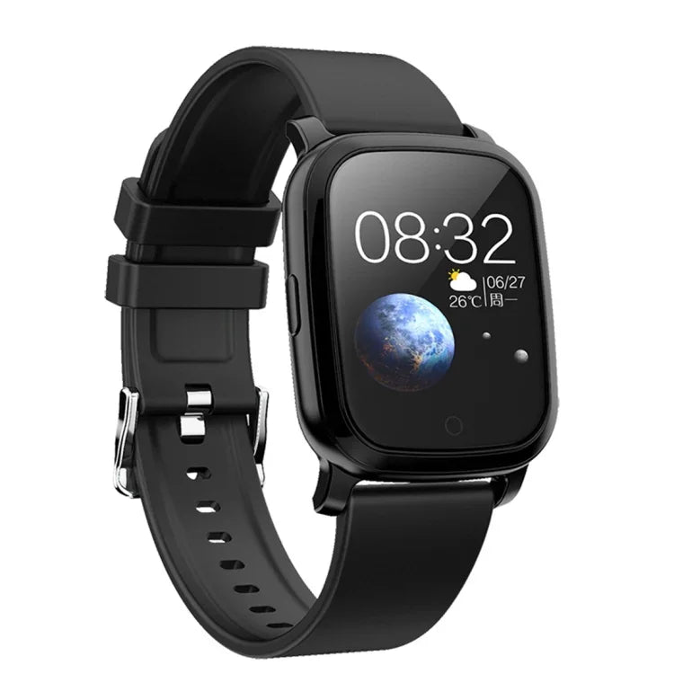Montre connectée CV06 avec écran couleur TFT 1,3 pouce, bracelet en TPU, compatible avec les notifications d'appels, le suivi de la fréquence cardiaque, de la pression artérielle, du sommeil et de l'oxygénation sanguine.