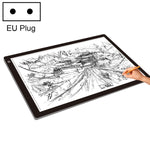 Planche de copie acrylique A2 LED 23W 12V Trois niveaux de luminosité Dimmable Tablette de dessin anime, prise EU, prise EU