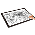 Planche de copie acrylique A2 LED 23W 12V Trois niveaux de luminosité Dimmable Tablette de dessin anime, prise EU, prise EU
