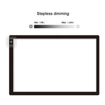 Planche de copie acrylique A2 LED 23W 12V Trois niveaux de luminosité Dimmable Tablette de dessin anime, prise EU, prise EU