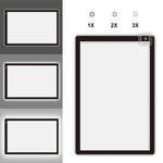 Planche de copie acrylique A2 LED 23W 12V Trois niveaux de luminosité Dimmable Tablette de dessin anime, prise EU, prise EU