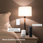 Interrupteur d'éclairage intelligent WiFi TC120, panneau tactile en verre, commande vocale, interrupteur mural sans fil compatible Alexa Echo / Google Home