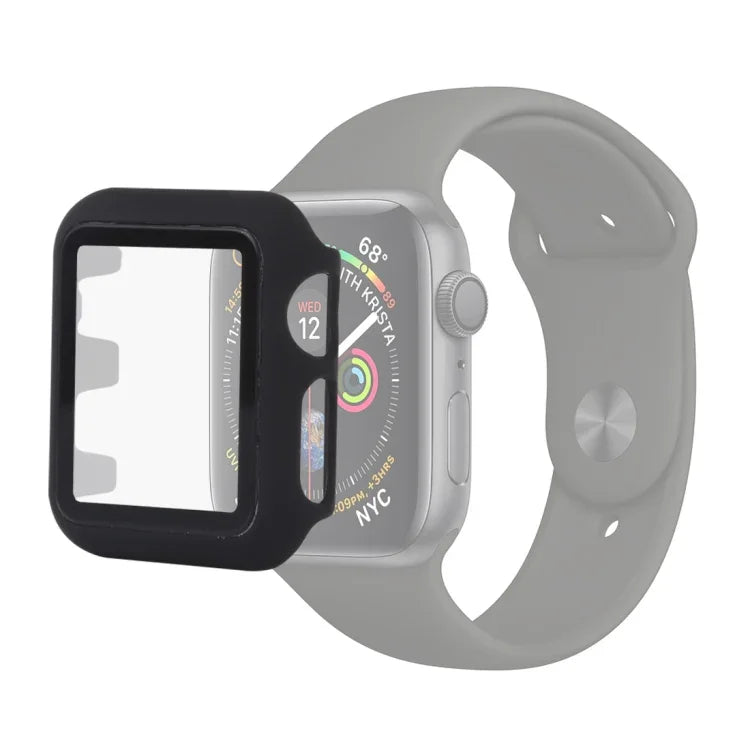 Coque de protection PC + Verre pour Apple Watch Series 6 / 5 / 4 / Watch SE 40 mm, pour Apple Watch Series 6 / 5 / 4 / Watch SE 40 mm