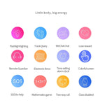 Montre connectée Q12B pour enfants avec écran couleur de 1,44 pouce, géolocalisation LBS, numérotation bidirectionnelle, premiers secours en un clic, surveillance vocale et application Setracker.