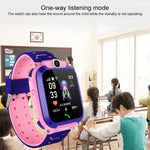 Montre connectée Q120 pour enfants avec écran couleur 1,44 pouce, étanche IP67, géolocalisation LBS, numérotation bidirectionnelle, premiers secours en un clic, écoute vocale et application Setracker.