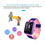 Montre connectée Q120 pour enfants avec écran couleur 1,44 pouce, étanche IP67, géolocalisation LBS, numérotation bidirectionnelle, premiers secours en un clic, écoute vocale et application Setracker.