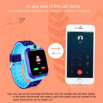 Montre connectée Q120 pour enfants avec écran couleur 1,44 pouce, étanche IP67, géolocalisation LBS, numérotation bidirectionnelle, premiers secours en un clic, écoute vocale et application Setracker.