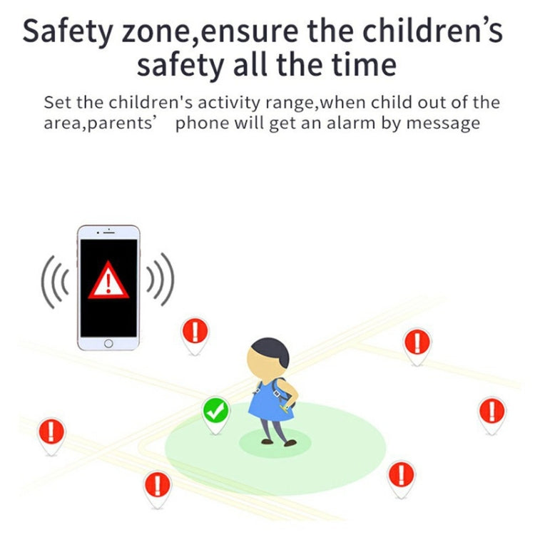 Montre connectée Q12 pour enfants avec écran couleur de 1,44 pouce, non étanche, compatible avec la géolocalisation LBS, la numérotation bidirectionnelle, l'appel d'urgence, l'écoute vocale et l'application Setracker.