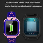 Montre connectée Q12 pour enfants avec écran couleur de 1,44 pouce, non étanche, compatible avec la géolocalisation LBS, la numérotation bidirectionnelle, l'appel d'urgence, l'écoute vocale et l'application Setracker.