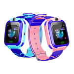 Montre connectée Q12 pour enfants avec écran couleur de 1,44 pouce, non étanche, compatible avec la géolocalisation LBS, la numérotation bidirectionnelle, l'appel d'urgence, l'écoute vocale et l'application Setracker.