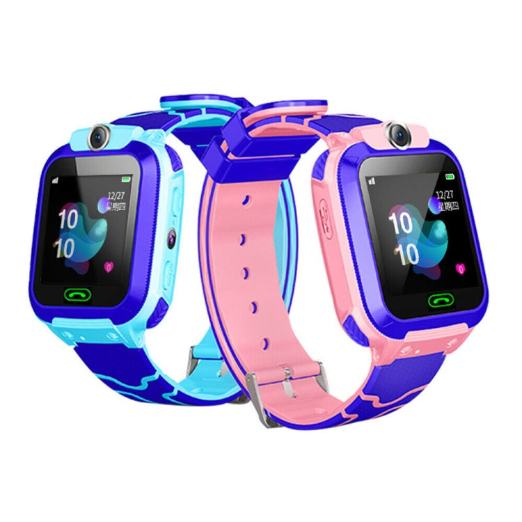Montre connectée Q12 pour enfants avec écran couleur de 1,44 pouce, non étanche, compatible avec la géolocalisation LBS, la numérotation bidirectionnelle, l'appel d'urgence, l'écoute vocale et l'application Setracker.