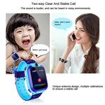Montre connectée Q12 pour enfants avec écran couleur de 1,44 pouce, non étanche, compatible avec la géolocalisation LBS, la numérotation bidirectionnelle, l'appel d'urgence, l'écoute vocale et l'application Setracker.