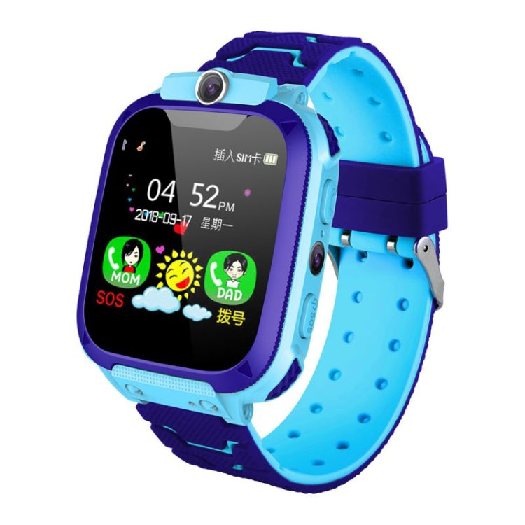 Montre connectée Q12 pour enfants avec écran couleur de 1,44 pouce, non étanche, compatible avec la géolocalisation LBS, la numérotation bidirectionnelle, l'appel d'urgence, l'écoute vocale et l'application Setracker.