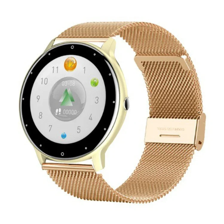 ZL02D 1.28 inch IP67 Waterproof Steel Band Smart Watch Support Heart Rate Monitoring, Steel Band (Blue), Steel Band (Black), Steel Band (Pink), Steel Band (Gold)